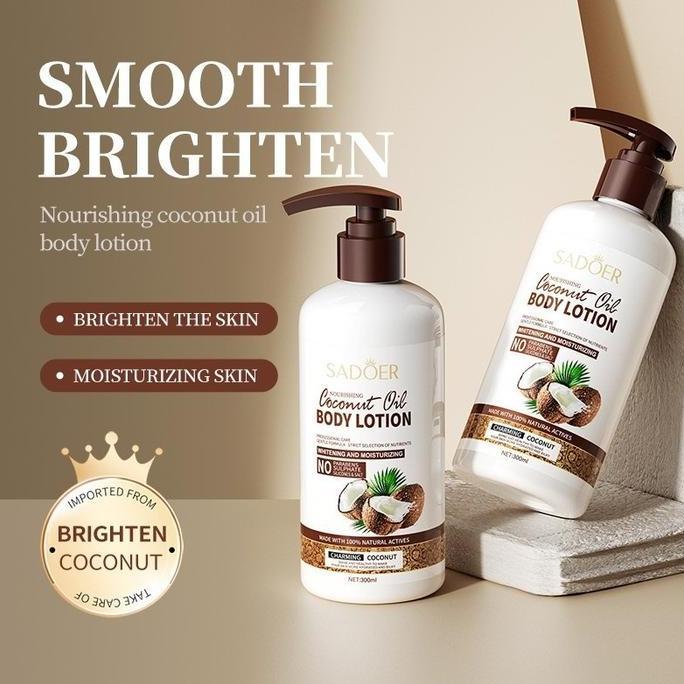 Care- Sadoer Body Lotion Tubuh Kelapa 300Ml. Body Lotion Hydrating 300G Memutihkan Moisturizing