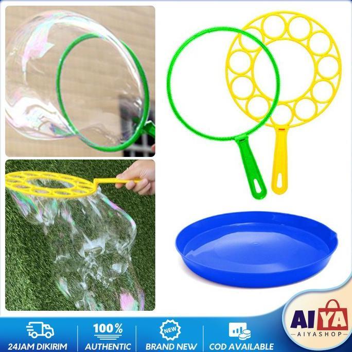 COCHONS 3PCS/Set Stik Tangkai Balon Bubble Sabun Besar Karakter Kembang Lingkaran