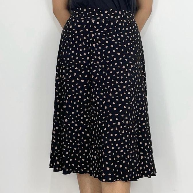 Pants- Bobox Rok Mini Rok Motif Nita Model Flare Dancer Formal Casual Polister Spandex - Fit, Bahan