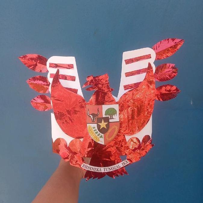 (Good) Topi hias agustusan topi tema kemerdekaan topi karton kerajinan kertas