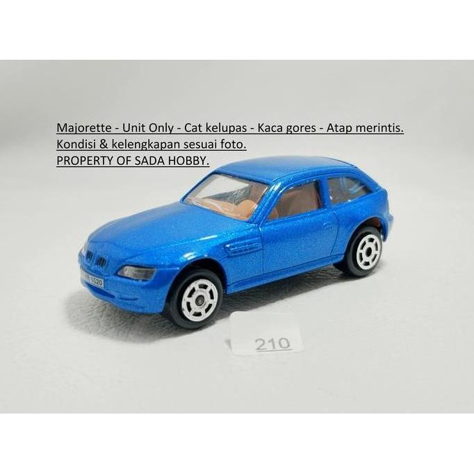 MAJORETTE BMW Z3 COUPE BIRU UNIT ONLY SHOBBY