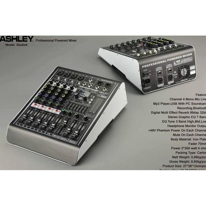 POWER MIXER ASHLEY 4 CHANNEL STUDIO 4