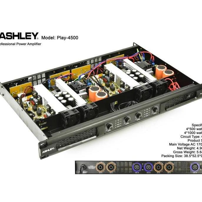 POWER ASHLEY PLAY 4500 - AMPLIFIER 4 CHANNEL CLASS D