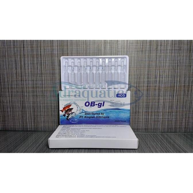 PROMO  1 BOTOL HCG OB-gl (ISI 1 AMPUL) OBAT PEMIJAHAN IKAN HIAS HORMON