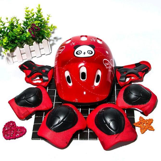 Patins - Helm Decker Anak Helm Decker Sepeda Anak Alat Pelindung Lutut Siku Tangan