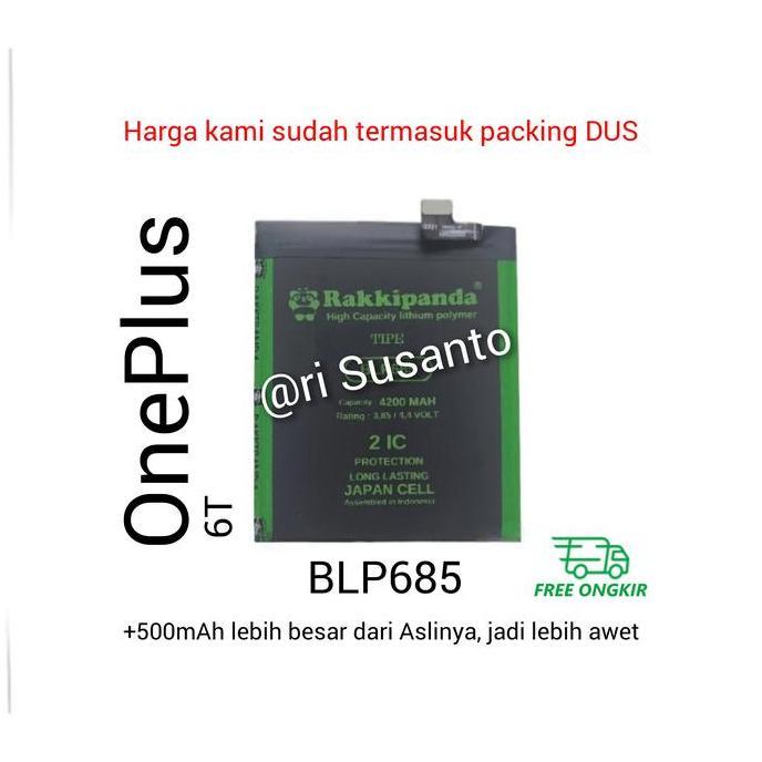 Baterai Rakkipanda BLP685 BLP-685 for OnePlus 6T Double Power IC