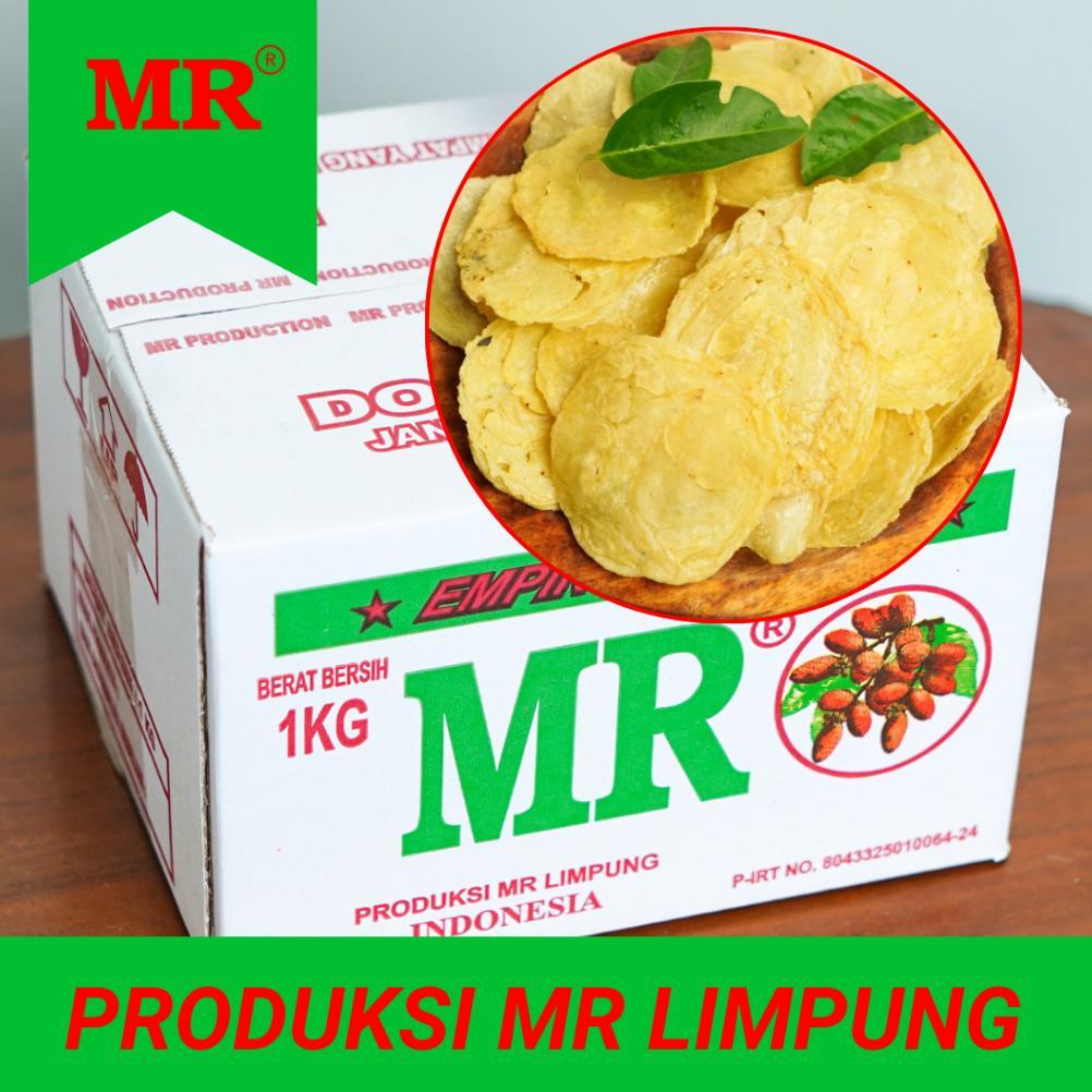 new Emping Melinjo Mentah Asli Kering Ukuran Sedang Khas Limpung Merk MR Tanpa Pengawet, Kemas Kardu