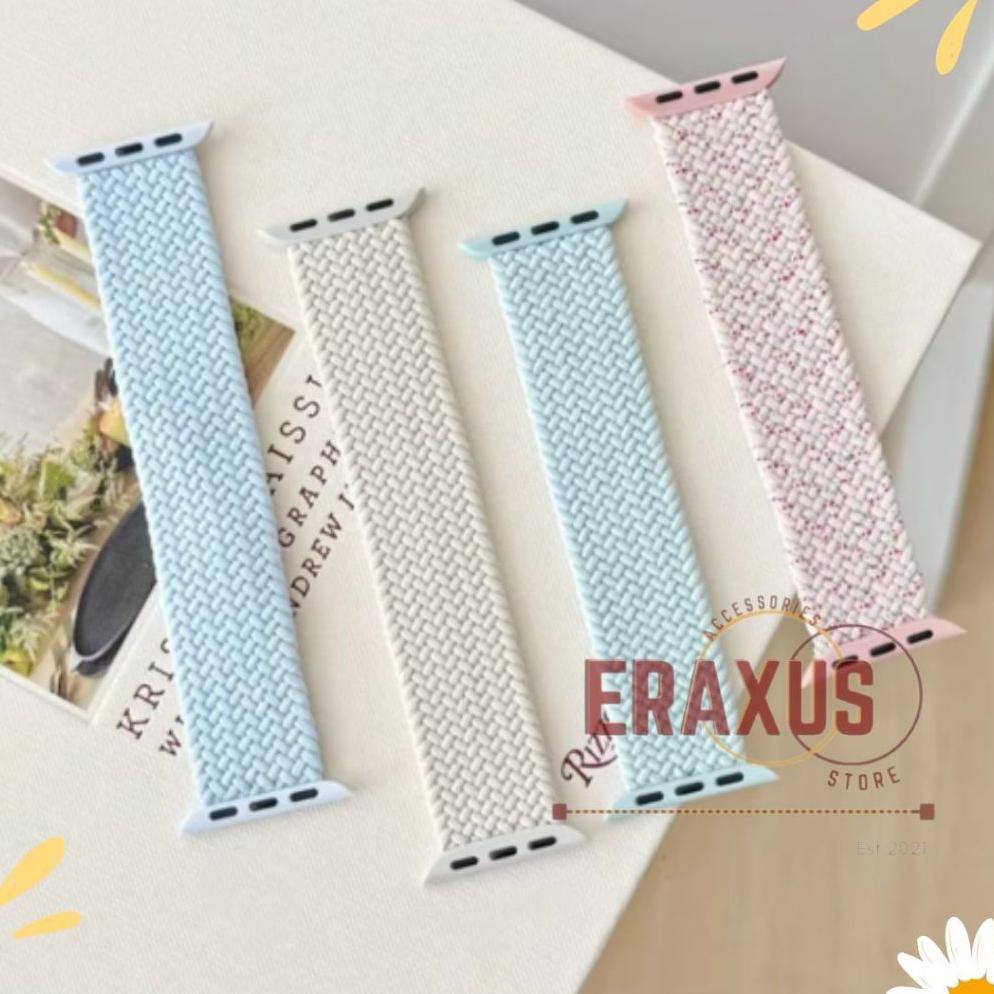 Mega Eraxus Strap Nilon 38Mm 40Mm 41Mm 42Mm 44Mm 45Mm 46Mm 49Mm Elastic Woven Nylon Strap For Iwatch