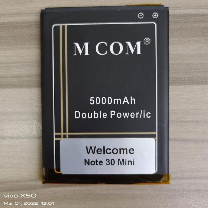 Baterai MCOM for Welcome Note 30 Mini Double Power 5000mAh