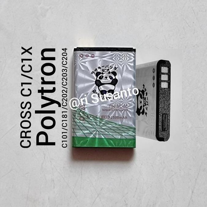 Baterai Rakkipanda for Polytron C101 C181 C202 C203 C204 Double Power
