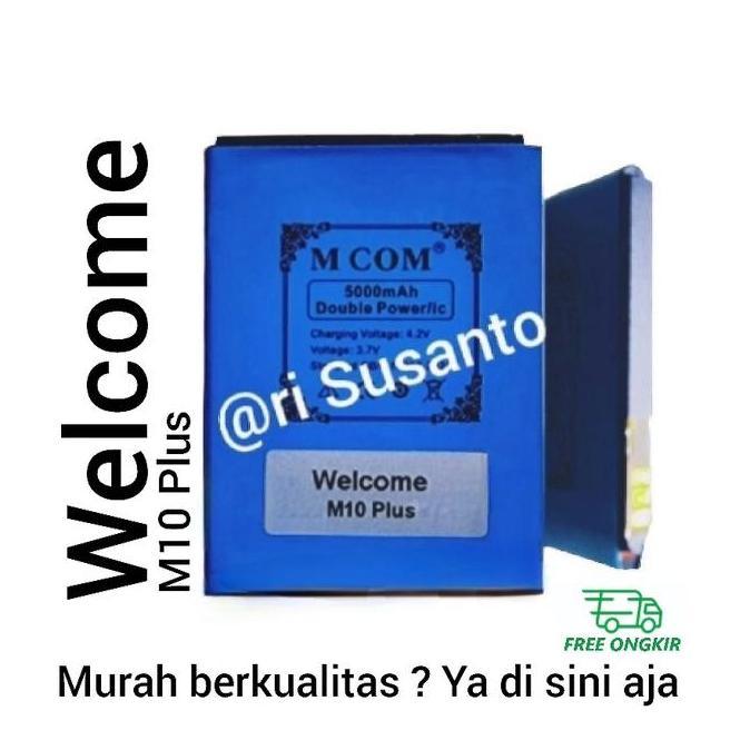 Baterai MCOM for Welcome M10 Plus / M10+ Double Power 5000mAh