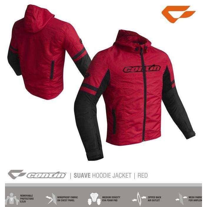 Jaket Contin Suave Red | Jaket Motor Contin