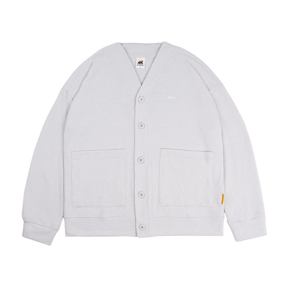 House of Smith Sweater Cardigan Oversized Pria - Basic Waffle Oversized Cardigan Ivory
