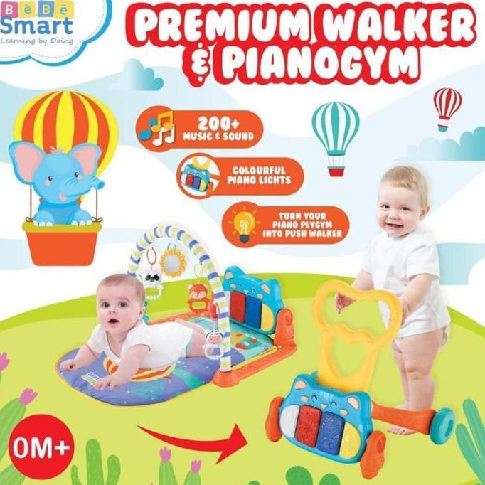 Bebe Smart Premium Walker & Pianogym/PLAYMAT/PUSH WALKER
