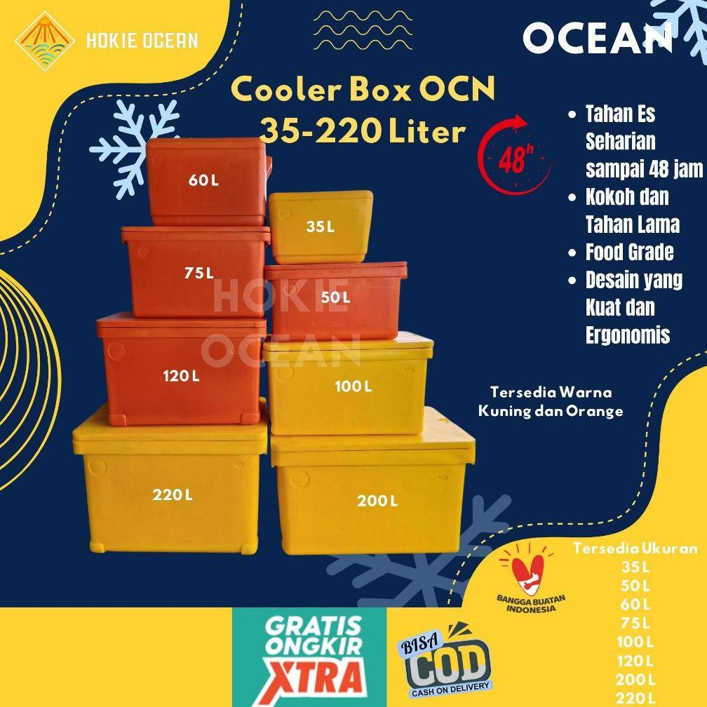 Cooler Box OCEAN 35-220 Liter Cool Box Es Ikan Fiber Promo