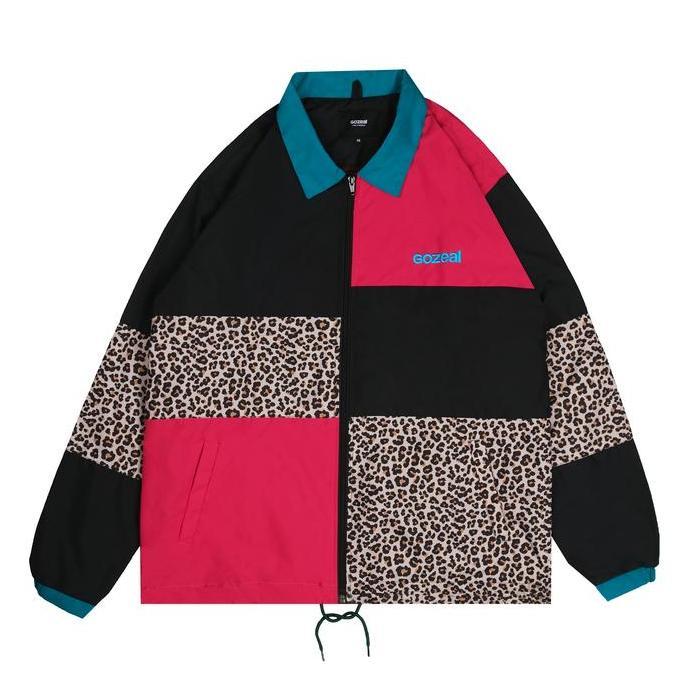 Gozeal | Coach Jacket - Beck | Jacket Parasut Bermotif Leopard | Pria Wanita Uni