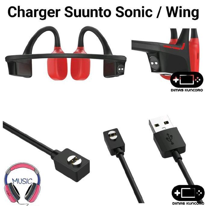 Charger Suunto Sonic / Wing charging bone conduction headphone 1 2 kabel magnetic usb cable