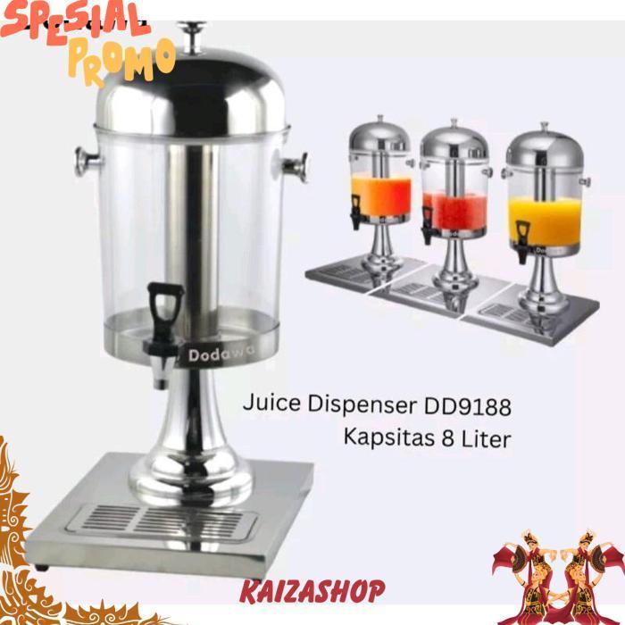 Dispenser Jus Hotel Prasmanan 8Liter Stainless / Dispenser Juicer Tower Tank Stainles 8Liter / Dispe