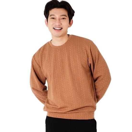 Cool- Poshboy Gibraltar Kaos Lengan Panjang Pria Rna Mocca - Baju Longsleeve - Sweatshirt