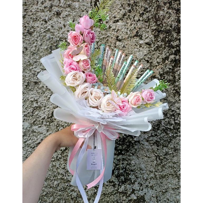 Buket Bulan Sabit Cantik / kerangka buket uang bentuk bulan sabit