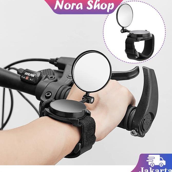 NAU Kaca Spion Sepeda Lipat Gunung Spion Tangan Sepeda Hd Lensa Akrilik