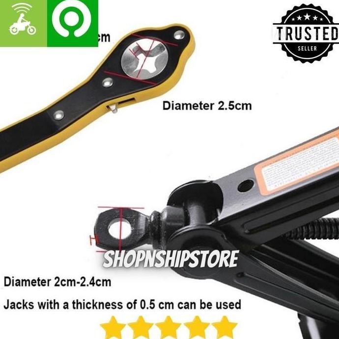 JANS GRUTO / KUNCI DONGKRAK JACK UNIVERSAL ORIGINAL