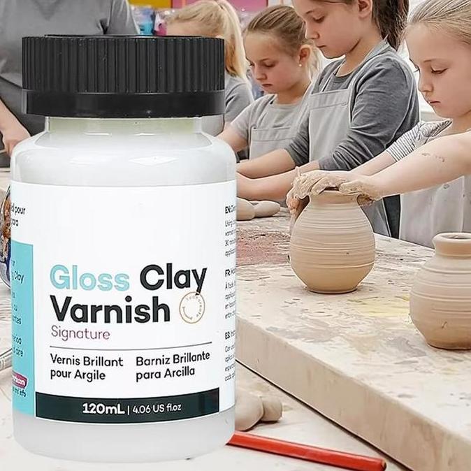 ADX 20ml/60ml Glossy Clay Varnish Clay Varnish Glossy Varnish Clay Tanah Liat