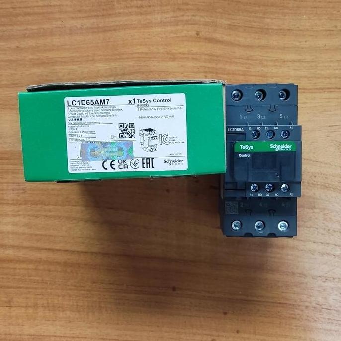 kontaktor Schneider LC1D65a m7 contactor LC1D65am7 LC1D65 am7 - 220V