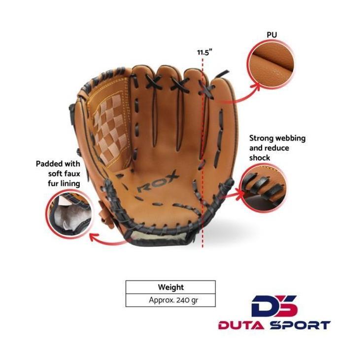 SARUNG TANGAN GLOVE SOFTBALL BASEBALL ROX