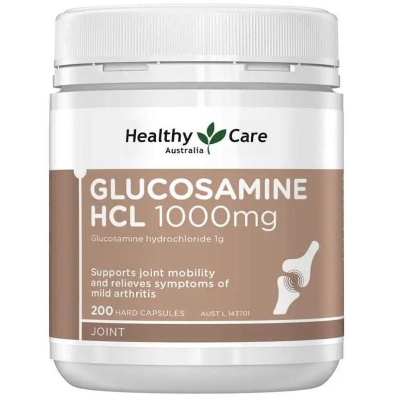 Healthy Care Glucosamine HCL 1000mg 200 hard Capsules