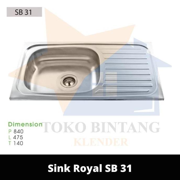 Royal Kitchen Sink / Bak Cuci Piring Sink Royal SB 31