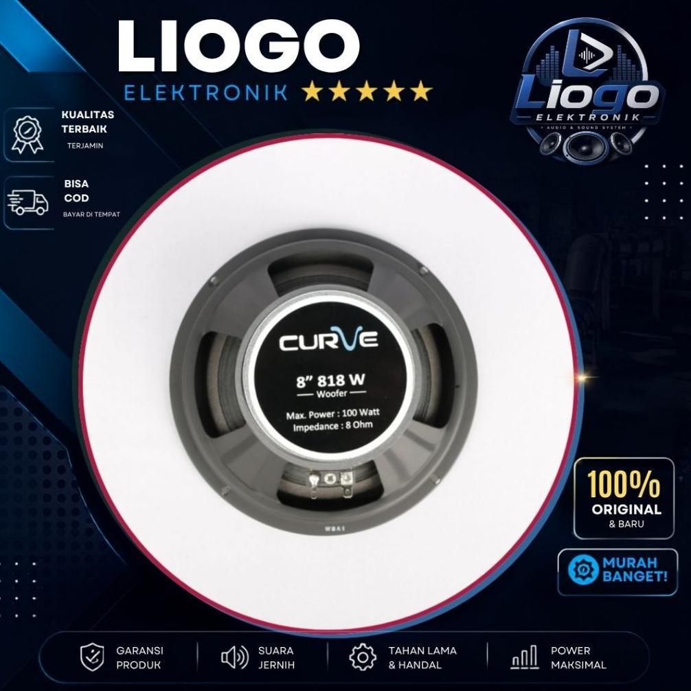 Speaker Curve 8 Inch 818 W Curve 818W Curve 8 Inch Woofer