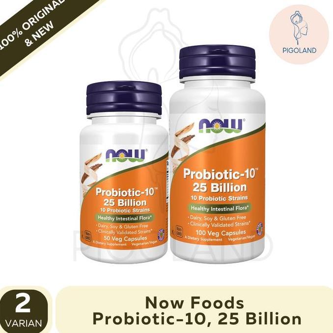 Now Foods NowFoods Probiotic-10 25 Billion Probiotic 10 Vitamin 50 Veg