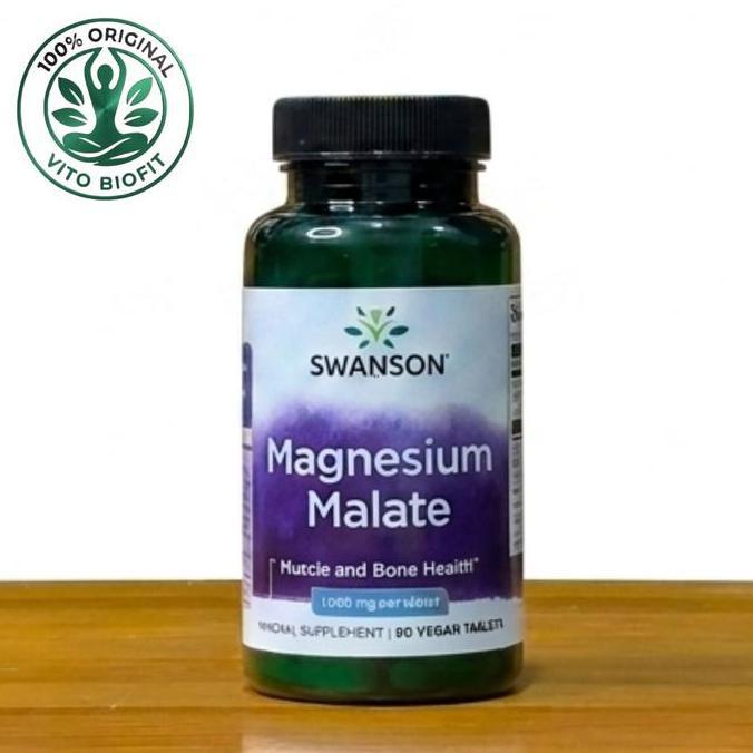 Swanson Magnesium Malate 1000 mg | 1000mg 60 Tablets