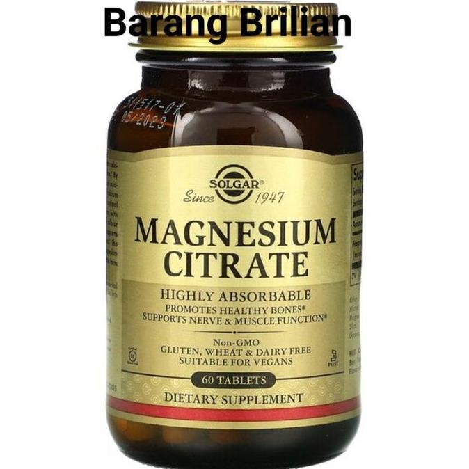 Solgar Magnesium Citrate 60 Tablets