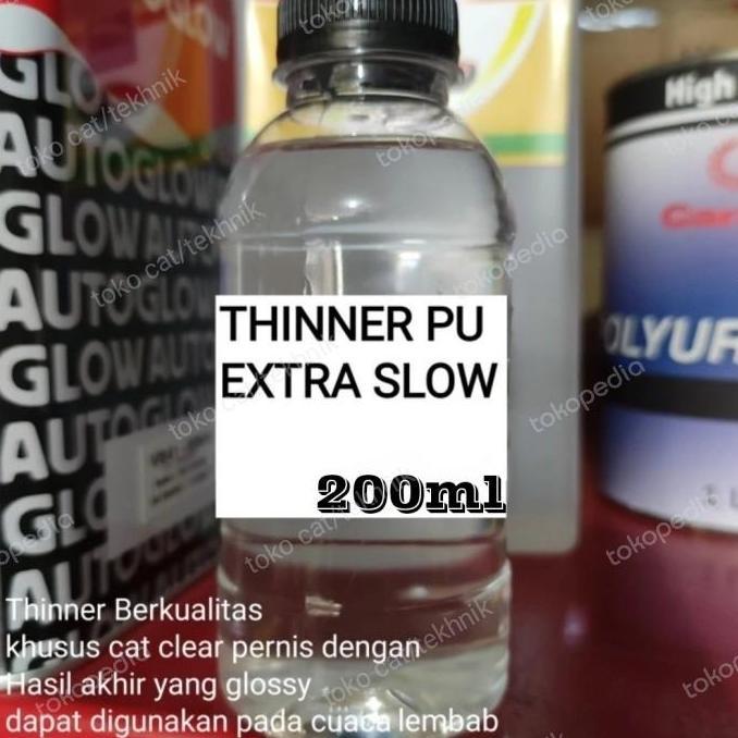 Limpeza - Thinner Pu Extra Slow Ecer 200Ml / 100Ml. Tiner Khusus Cat Clear Coat