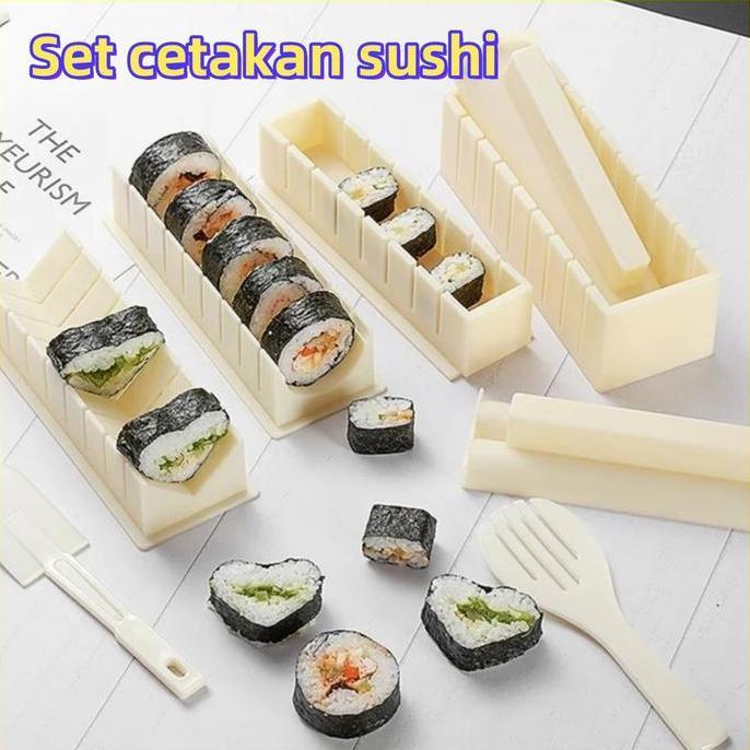 Gratis Ongkir Alas gulung sushi/set sushi/alat gulung sushi/alas sushi bambu/cetakan cetakan Kitchen
