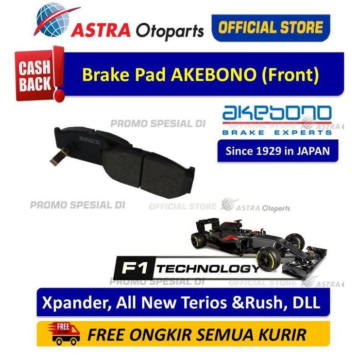 Akebono Kampas Rem Depan Xpander,Nissan Livina , Rush & Terios