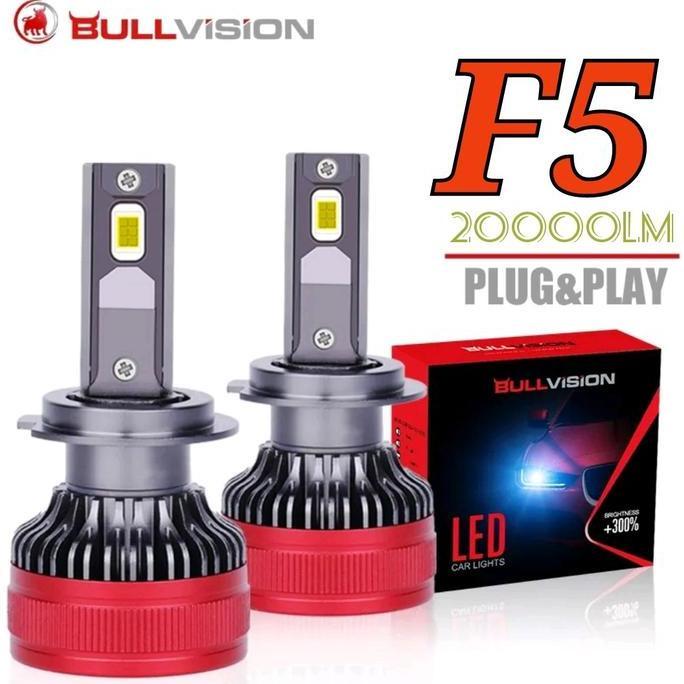 Lampu Depan Mobil F5 Led H4 H7 H11 BullVision headlht