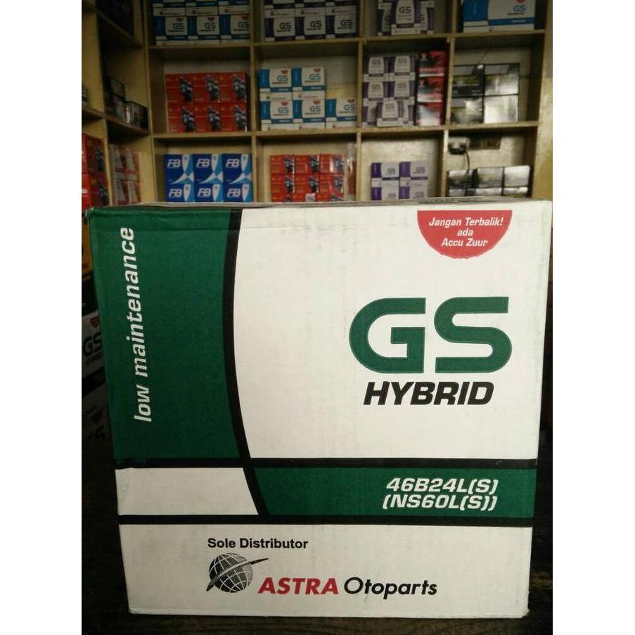Aki Mobil Toyota Kijang Innova GS Astra hybrid NS60LS aki basah