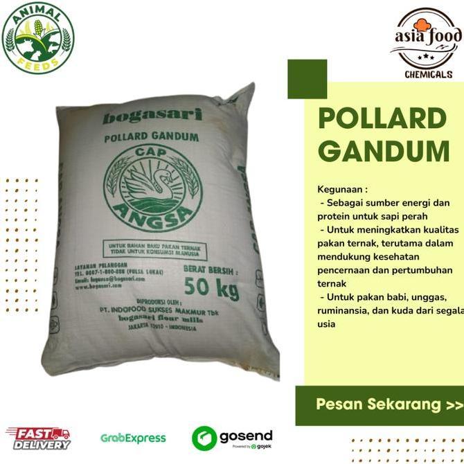 Pollard Gandum Cap Angsa/ Dedak Gandum / Pakan Ternak
