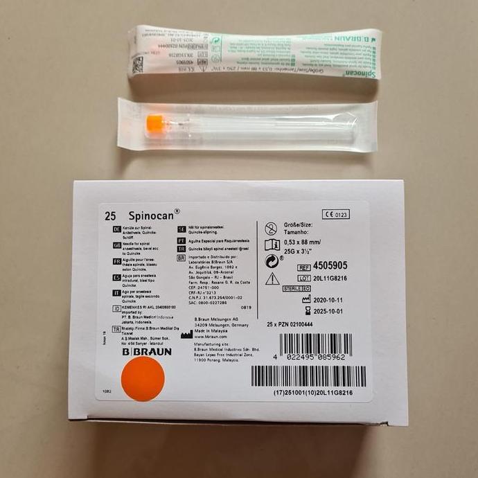 Pwt - Spinocan 25 Bbraun / Spinocan 25G Bbraun / Spinal Needle Bbraun