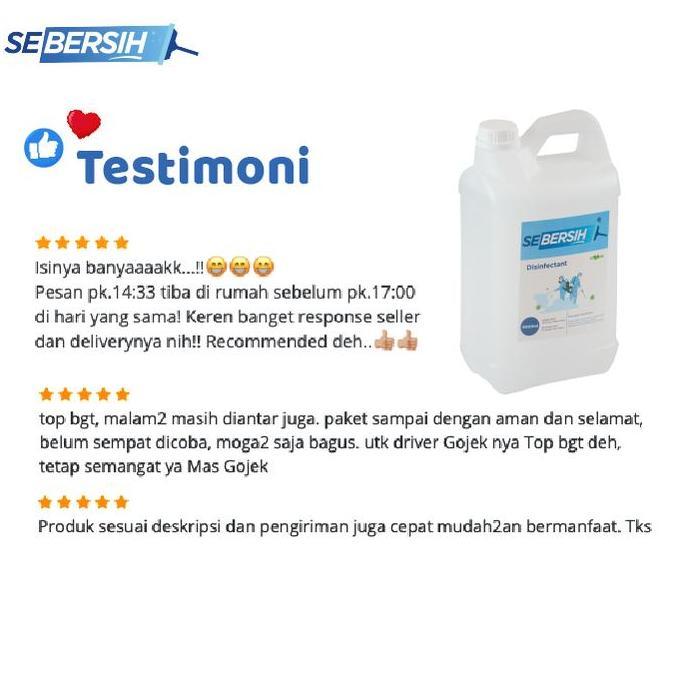 Pulito- Disinfectant Antiseptik Cairan Disinfektan Sebersih 5 L - Kirim Gojek