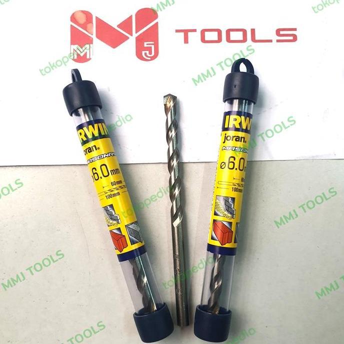 Pwt - Mata Bor Beton Irwin 6Mm - Mata Bor Tembok Irwin - Masonry Drill Irwin