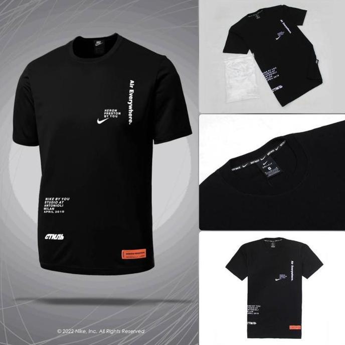 PROMO KAOS NIKE HERON PRESTON HITAM PRIA GRADE ORIGINAL TEES NIKE SPORTY TEE BE5T QUALITY