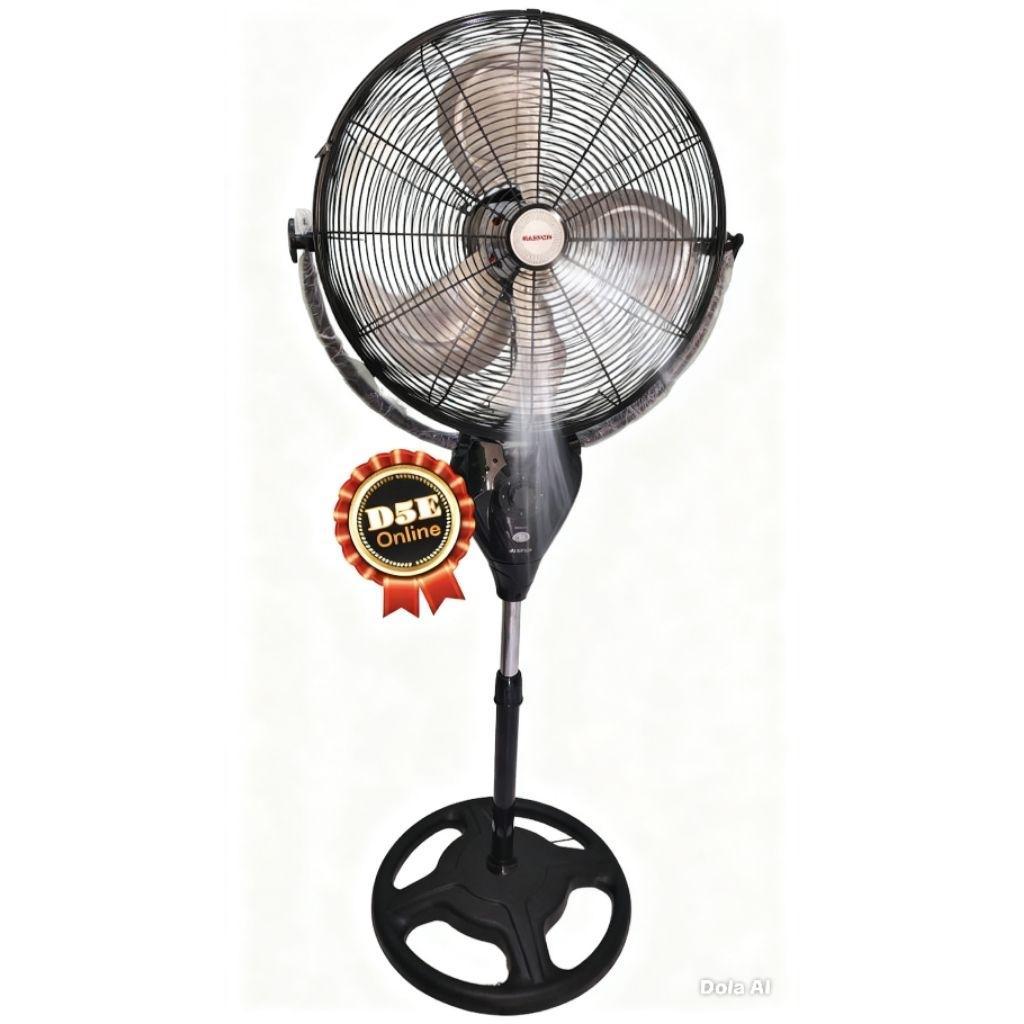 Maspion Powerfan Stand Fan Kipas Angin Maspion Pw 507 S Instan Hitam (Best Seller) Ukuran 20" Kipas 