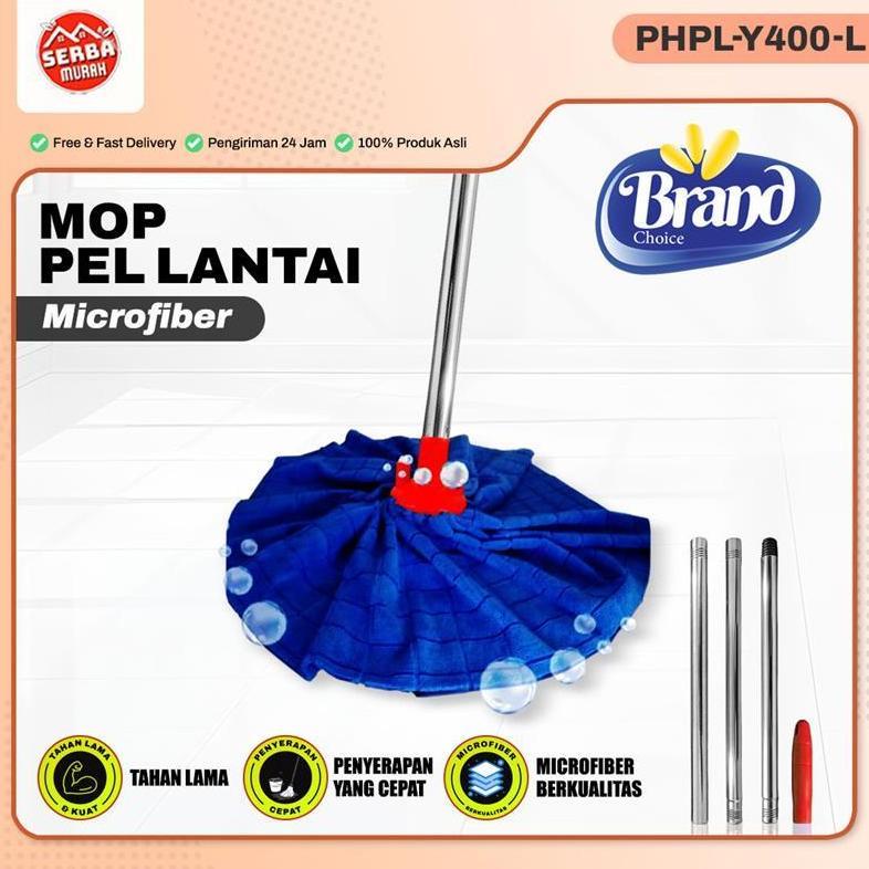 Pel Lantai Microfiber / Pel Lantai / Pel Lantai Dengan Gagang Panjang