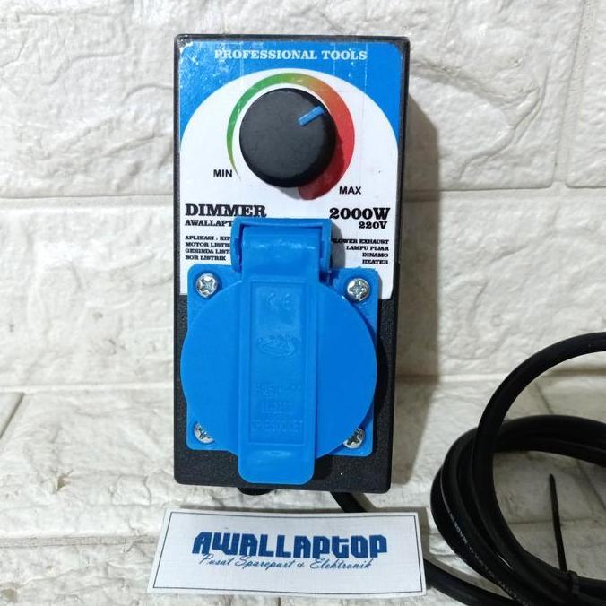 Dimmer 2000W Pengatur Kecepatan Gerinda Bor Listrik 220V 2000Watt
