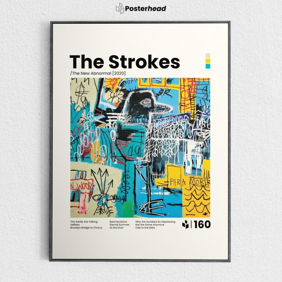Poster The Strokes - The New Abnormal - Frameblock Hiasan Dinding - Posterhead