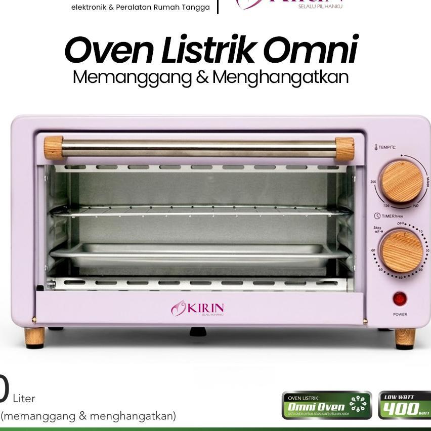 Oven Kirin + Microwave Kirin Kbo-100 Oven Toaster 10 Liter Low Watt